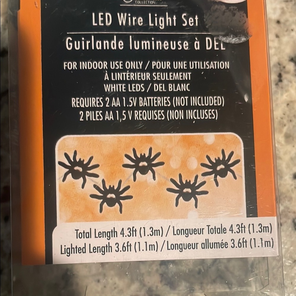 LED Wire Light Set with Spider Design